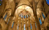 Interior de la basílica de Santa Maria del Mar Interior de la basílica de Santa Maria del Mar