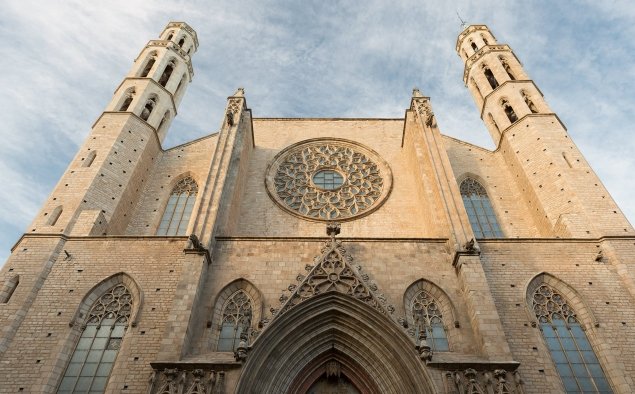 Façana de la basílica de Santa Maria del Mar