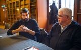 Vicent Baydal (esquerra) i Agustí Alcoberro (dreta) Vicent Baydal (esquerra) i Agustí Alcoberro (dreta)