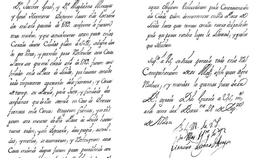 Document sobre els intents de Magdalena de Geralt de recuperar el cap del seu marit, Josep Moragues