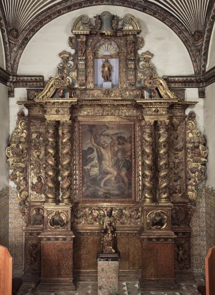Retaule de Sant Bartomeu de l’església del monestir de Sant Cugat Retaule de Sant Bartomeu de l’església del monestir de Sant Cugat