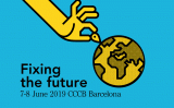 Cartell del 'Fixing the future' 2019 Cartell del 'Fixing the future' 2019