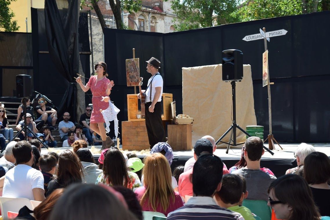 Actuació durant el Festival de Titelles de Caldes de Montbui de l'any 2018 Actuació durant el Festival de Titelles de Caldes de Montbui de l'any 2018