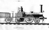 Esboç de la locomotora 'La Mataró'