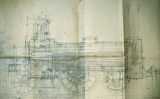 Els plànols de la rèplica de la locomotora que es va construir per a la commemoració del centenari de la línia, l'any 1948 Els plànols de la rèplica de la locomotora que es va construir per a la commemoració del centenari de la línia, l'any 1948