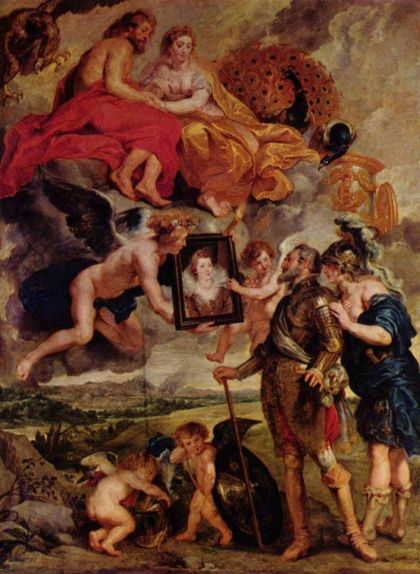 'Enric IV rep el retrat de Maria de Mèdici', de Rubens 'Enric IV rep el retrat de Maria de Mèdici', de Rubens