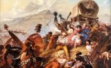 Els zulús ataquen una caravana bòer a Blaauwkrantz, el 1838 Els zulús ataquen una caravana bòer a Blaauwkrantz, el 1838