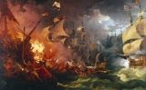 'Derrota de l'Armada Invencible', oli de Philippe-Jacques de Loutherbourg del 1796