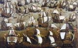 La batalla entre l'Armada espanyola i la flota anglesa La batalla entre l'Armada espanyola i la flota anglesa