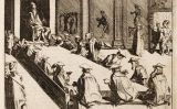 El duc d'Alba presidint el Tribunal dels Tumults, conegut com el 'tribunal de la sang' El duc d'Alba presidint el Tribunal dels Tumults, conegut com el 'tribunal de la sang'