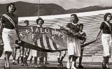 Les pubilles del Catalònia Futbol Club en la inauguració del campionat de Veneçuela, el 1953 Les pubilles del Catalònia Futbol Club en la inauguració del campionat de Veneçuela, el 1953