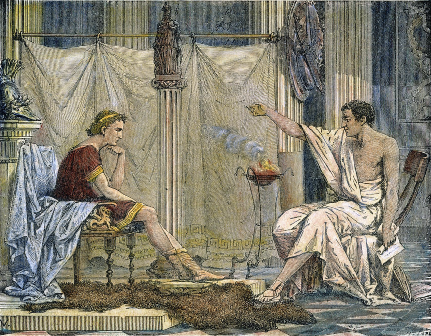 Alexandre el Gran i Aristòtil