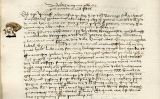 Aquesta caricatura del jueu Jucef Abenafia apareix dibuixada al marge d’un registre al llibre d’àpoques de Tàrrega (1456), on es consigna la seva activitat com a prestador Aquesta caricatura del jueu Jucef Abenafia apareix dibuixada al marge d’un registre al llibre d’àpoques de Tàrrega (1456), on es consigna la seva activitat com a prestador