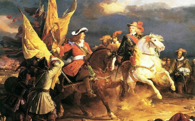 El duc de Vendôme i Felip V a la batalla de Villaviciosa