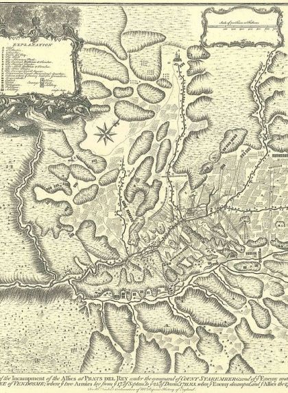 Mapa de la batalla dels Prats de Rei Mapa de la batalla dels Prats de Rei