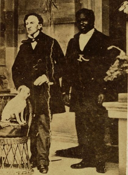 James Barry amb el seu servent i el seu gos James Barry amb el seu servent i el seu gos