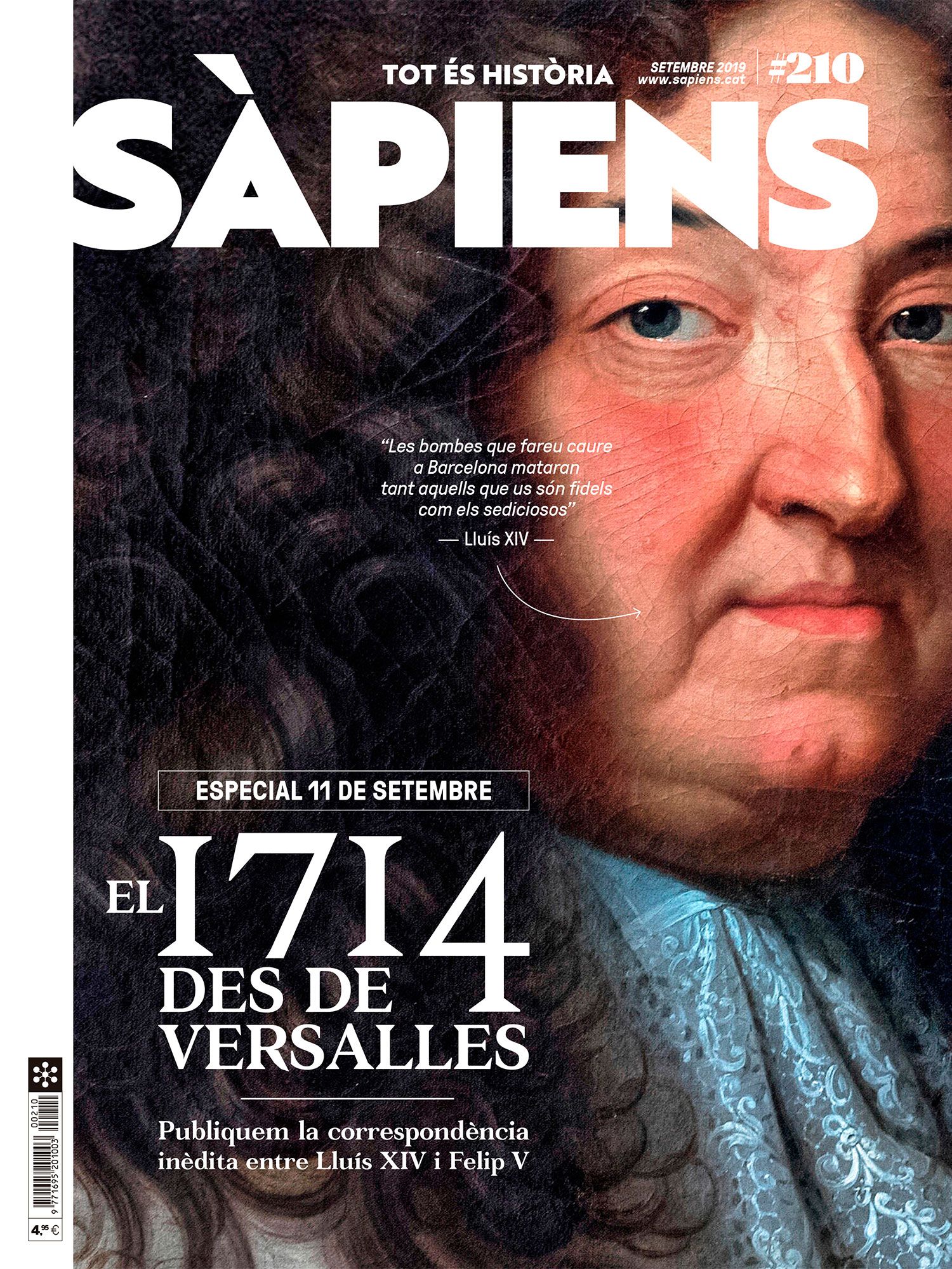 Portada del número 210 del SÀPIENS (setembre 2019)