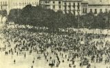 Imatge de la cua de la marxa de protesta per les detencions de l'11 de setembre de 1901 apareguda a la revista 'Joventut' Imatge de la cua de la marxa de protesta per les detencions de l'11 de setembre de 1901 apareguda a la revista 'Joventut'