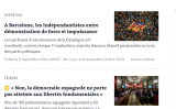 Notícies sobre Catalunya al web de 'Le Monde' Notícies sobre Catalunya al web de 'Le Monde'