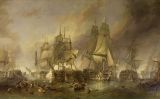 'La batalla de Trafalgar', quadre del 1836 de Clarkson Frederick Stanfield