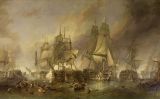 'La batalla de Trafalgar', quadre del 1836 de Clarkson Frederick Stanfield 'La batalla de Trafalgar', quadre del 1836 de Clarkson Frederick Stanfield
