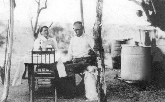 Wyatt i Josephine Earp a Vidal California el 1906
