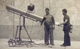 Josep Belmonte realitzant proves amb el torpede aeri Josep Belmonte realitzant proves amb el torpede aeri