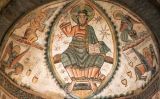 El Crist que decorava l'absis de la canònica de Santa Maria de Mur El Crist que decorava l'absis de la canònica de Santa Maria de Mur