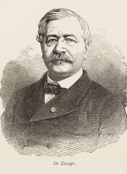 Retrat de Ferdinand de Lesseps del 1884 Retrat de Ferdinand de Lesseps del 1884
