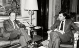 Reunió del president Felipe González amb Manuel Fraga Reunió del president Felipe González amb Manuel Fraga