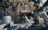 Els astronautes David Leestma (esquerra) i Kathryn Sullivan fent una maniobra extravehicular al 'Challenger', l'octubre de 1984 Els astronautes David Leestma (esquerra) i Kathryn Sullivan fent una maniobra extravehicular al 'Challenger', l'octubre de 1984