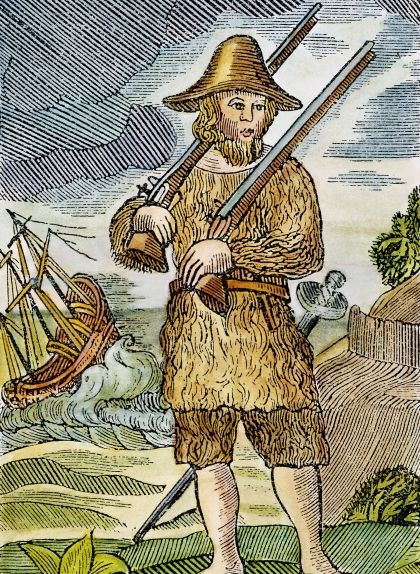 Gravat d’una edició primerenca de Robinson Crusoe Gravat d’una edició primerenca de Robinson Crusoe