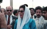 Benazir Bhutto en una visita a Washington DC (1988)