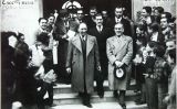 Visita del president de la Generalitat de Catalunya Lluís Companys a l'Institut Escola M. B. Cossío, acompanyat de Lluís Casals, Salvador Sarrà i Josep Moix, el 16 de març de 1937 Visita del president de la Generalitat de Catalunya Lluís Companys a l'Institut Escola M. B. Cossío, acompanyat de Lluís Casals, Salvador Sarrà i Josep Moix, el 16 de març de 1937