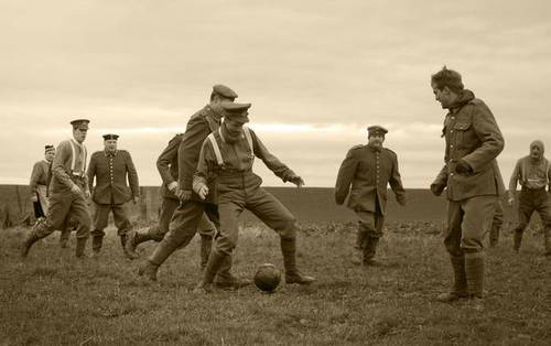Partit de futbol durant la Treva de Nadal del 1914