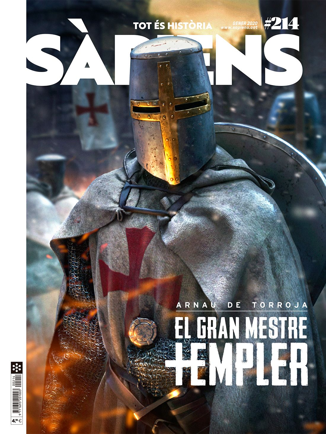 Portada del número 214 del SÀPIENS (gener 2020)