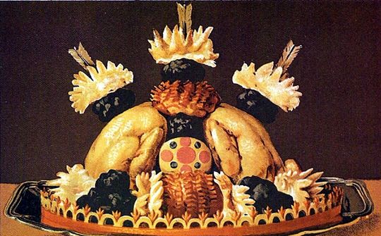 Pularda a la Godard. Il·lustració apareguda al 'Livre de cuisine' de Jules Gouffé