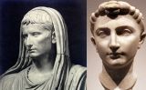 Busts de Júlia i del seu pare, l'emperador Octavi August Busts de Júlia i del seu pare, l'emperador Octavi August