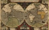 Mapamundi que registra la volta al món de Francis Drake i la del seu compatriota Thomas Cavendish uns anys més tard Mapamundi que registra la volta al món de Francis Drake i la del seu compatriota Thomas Cavendish uns anys més tard