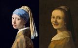 'La noia de la perla', de Johannes Vermeer, i 'La noia somrient', imitació atribuïda a Hans van Meegeren 'La noia de la perla', de Johannes Vermeer, i 'La noia somrient', imitació atribuïda a Hans van Meegeren