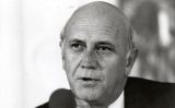 Frederik de Klerk en una visita a Suïssa l'any 1990 Frederik de Klerk en una visita a Suïssa l'any 1990