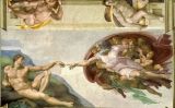 La creació d'Adam, a la capella Sixtina La creació d'Adam, a la capella Sixtina