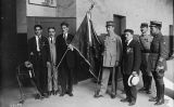 Veterans catalans condecorats pel seu paper en la Primera Guerra Mundial amb oficials francesos Veterans catalans condecorats pel seu paper en la Primera Guerra Mundial amb oficials francesos