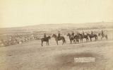 El general Miles i els seus homes vigilant Pine Ridge l'any 1891