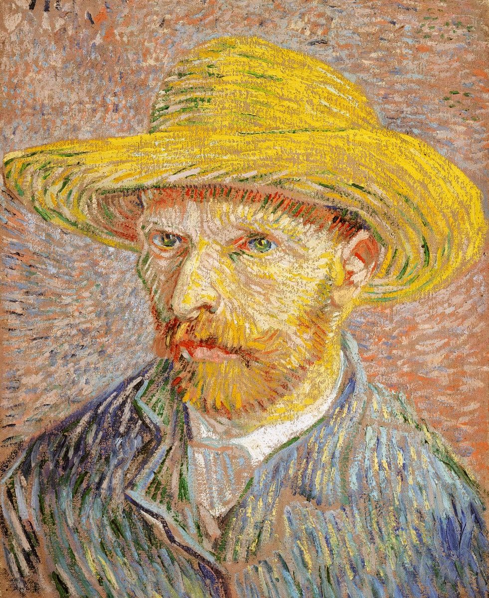En aquest auroretrat, Van Gogh tenia 34 anys