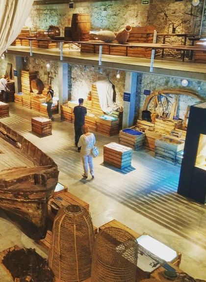 Una de les sales del Museu de la Pesca de Palamós Una de les sales del Museu de la Pesca de Palamós