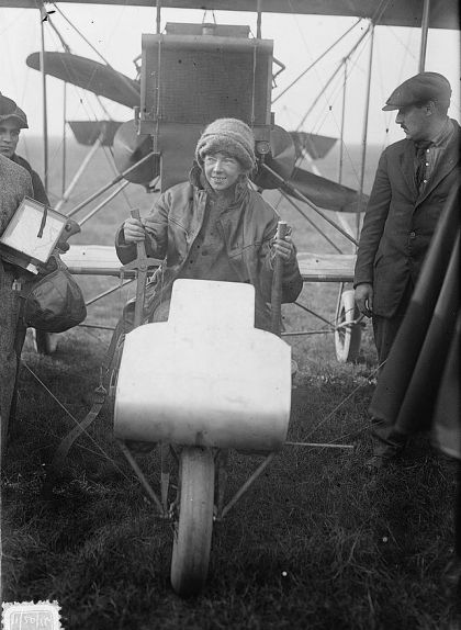 Ruth Law arribant a Nova York el 1916 Ruth Law arribant a Nova York el 1916