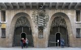 La façana del Palau Güell La façana del Palau Güell