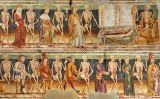 Fragment del mural 'Dansa de la mort' de Janez de Kastav a l'església de Hrastovlje (Eslovènia) Fragment del mural 'Dansa de la mort' de Janez de Kastav a l'església de Hrastovlje (Eslovènia)