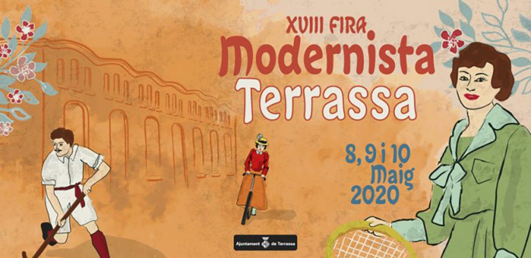 Cartell de la XVIII Fira Modernista de Terrasa, de l'any 2020